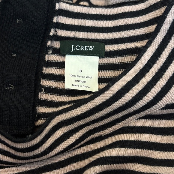 J CREW | wool top striped small merino sweater - Picture 3 of 3